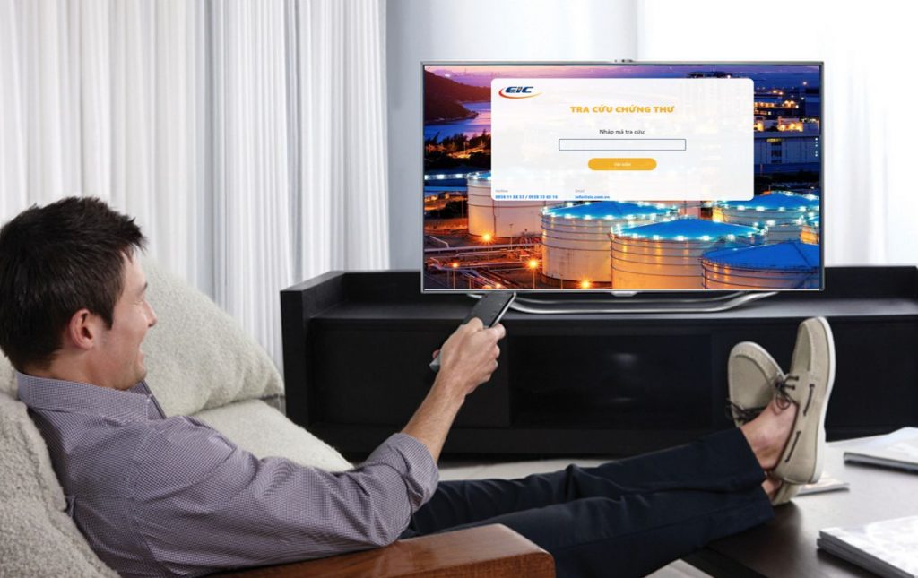 Minh hoạ chức năng tra cứu chứng thư online của EIC