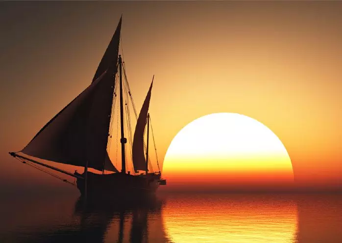 Hình ảnh thuyền buồm tượng trưng cho khát vọng hoài bão vươn ra biển lớn của công ty EIC.