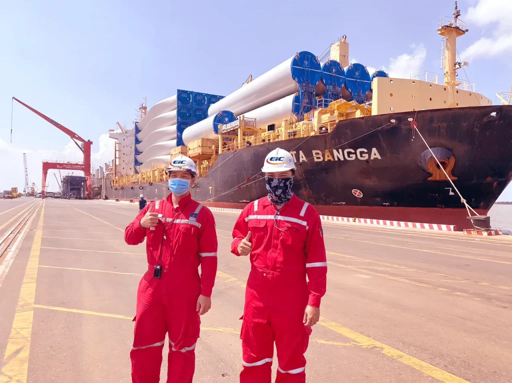 EIC tự hào là đơn vị MWS giám định hàng hải cho dự án Nhà máy điện gió Hoà Bình 5.