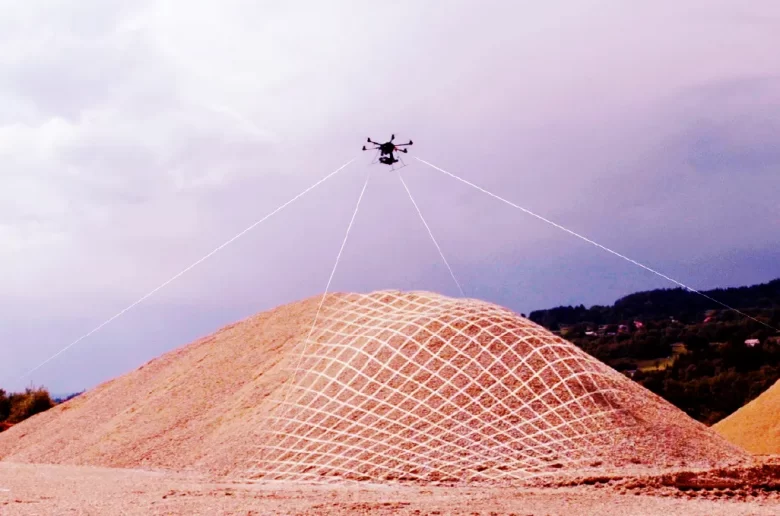 Hình ảnh đống hàng minh hoạ dịch vụ kiểm kê, xác định khối lượng đống hàng rời của công ty Cổ phần Giám Định Năng Lượng Việt Nam (EIC).