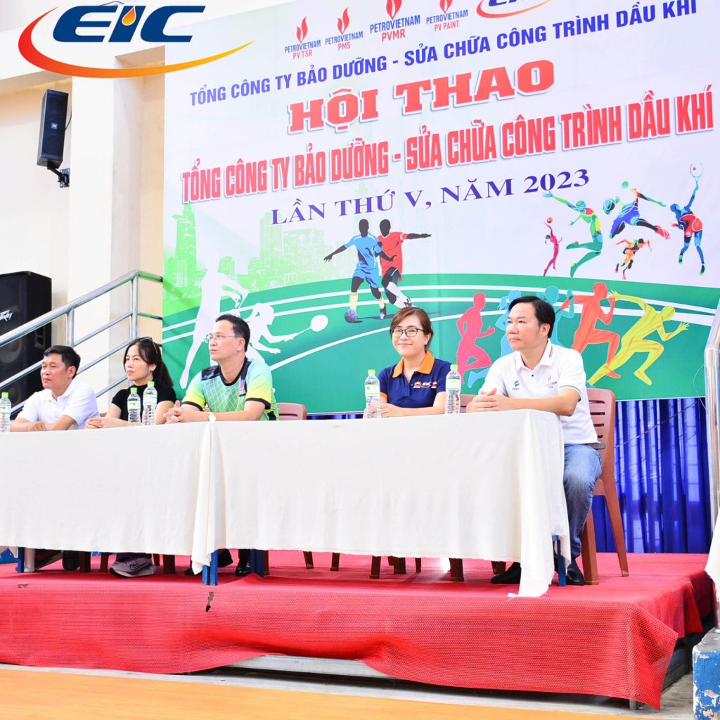 Hội thao PVMR lần V năm 2023. Đại diện EIC và đại diện các đơn vị tham dự.