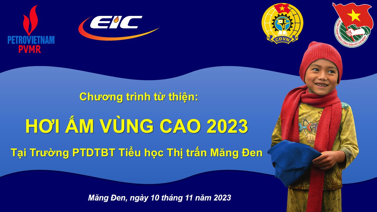Banner thiện nguyện hơi ấm mùa đông của EIC