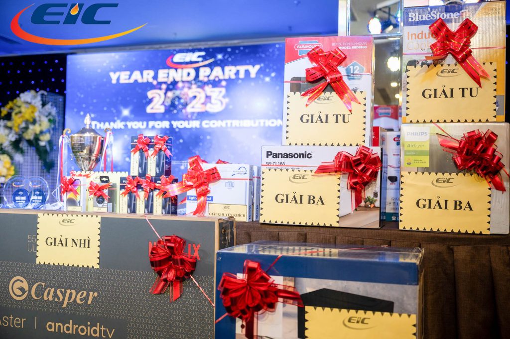 Các giải sẽ được trao tại buổi tất niên công ty EIC