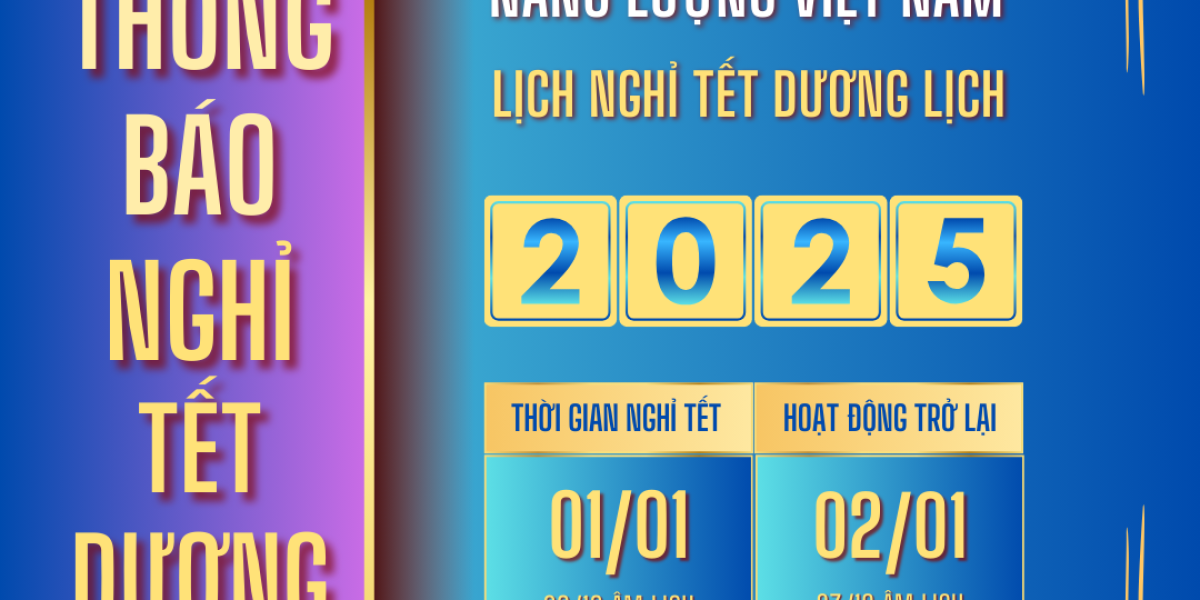 Thông báo nghỉ tết dương lịch 2025